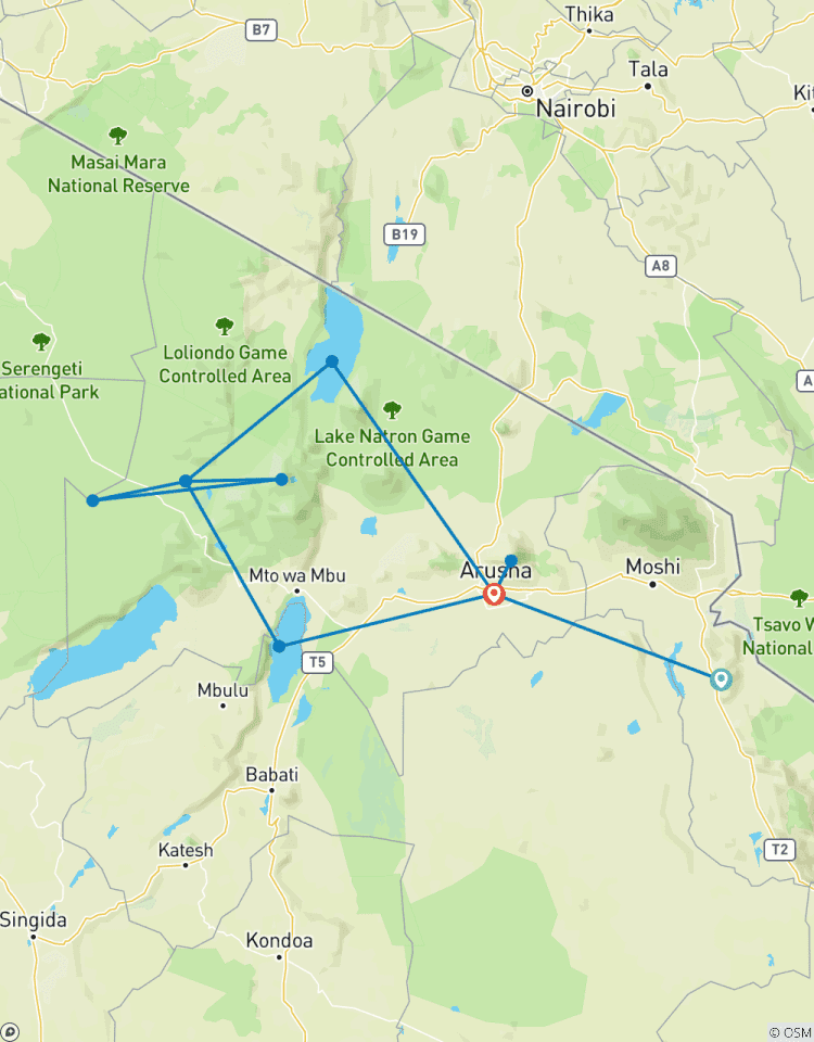 Circuito Explorador de Aves y Fauna Salvaje de Tanzania en 6 días