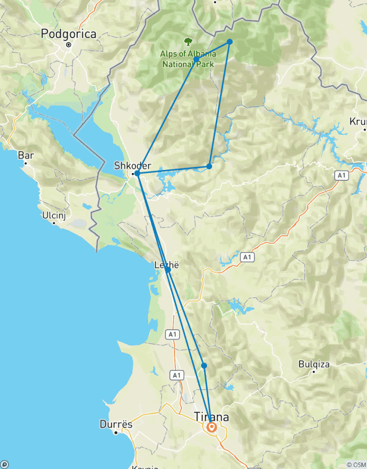 Circuito Excursión de 5 días a Valbona y Thethi