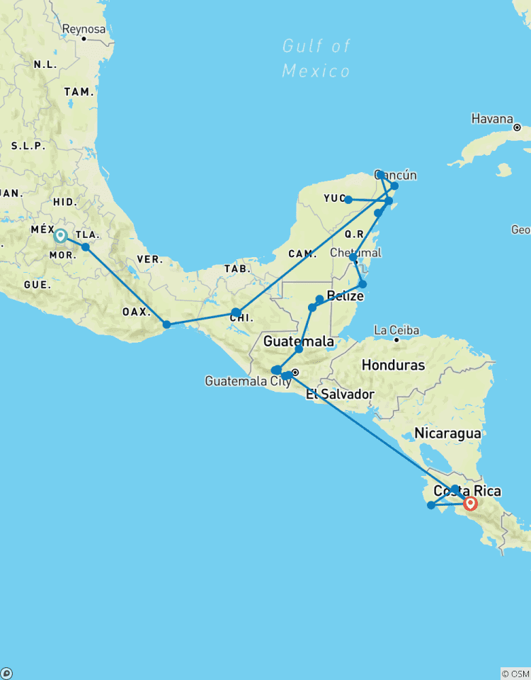 Central America Expedition - 40 days Tour