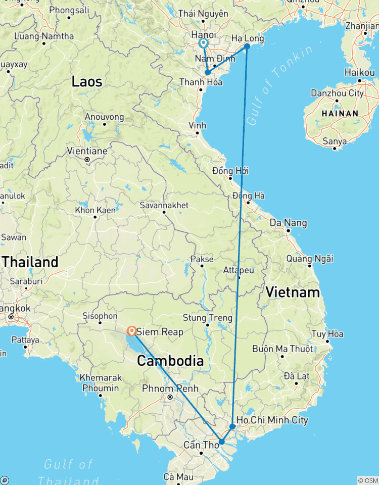 Circuit Vietnam Cambodge 10 jours circuit