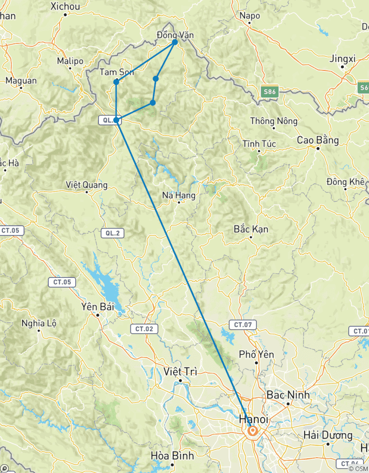 Boucle de Ha Giang en moto 4 jours circuit
