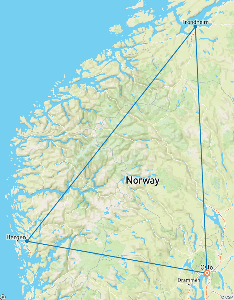 Reisevariante Mit Postschiff und Bahn durch Norwegen Rundreise