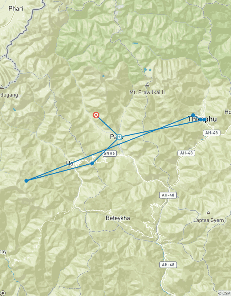 Circuit au Bhoutan avec la vallée de Haa (7J|6N) circuit