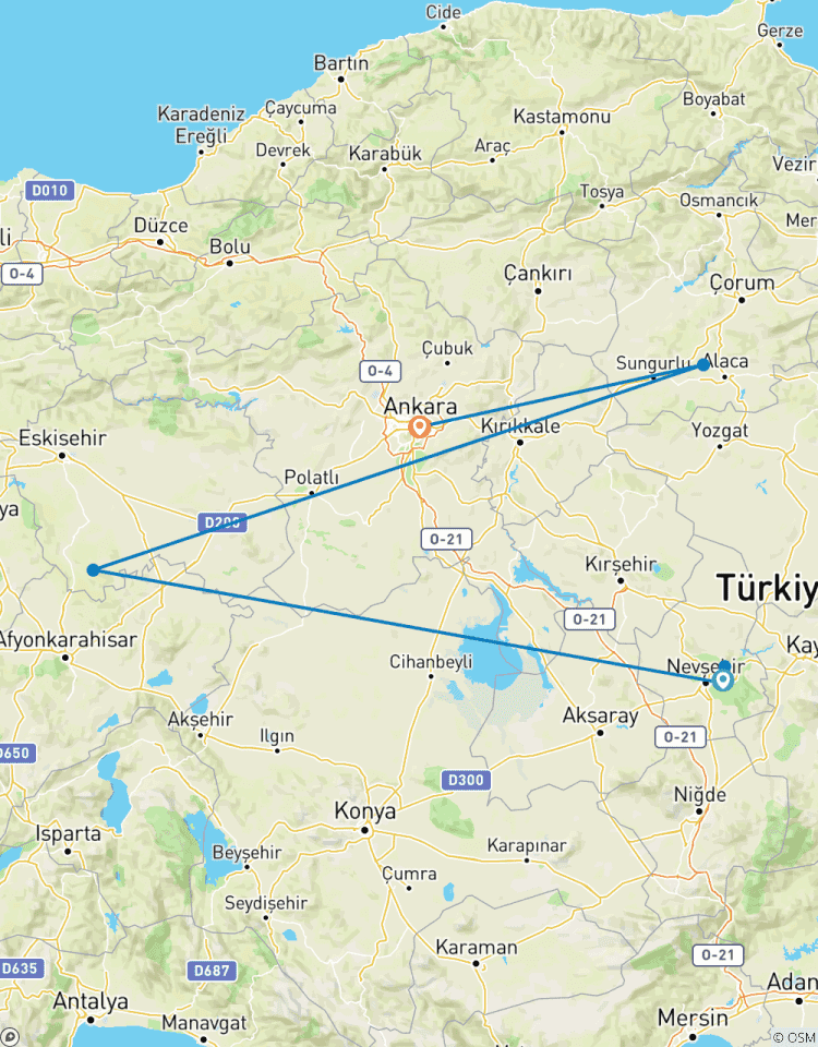 3 jours - Cappadoce, cité antique de Hattusa et Ankara - Circuit privé de luxe circuit