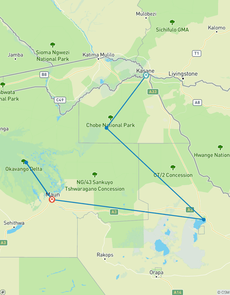 Complete Botswana: National Parks & Delta Wildlife Tour