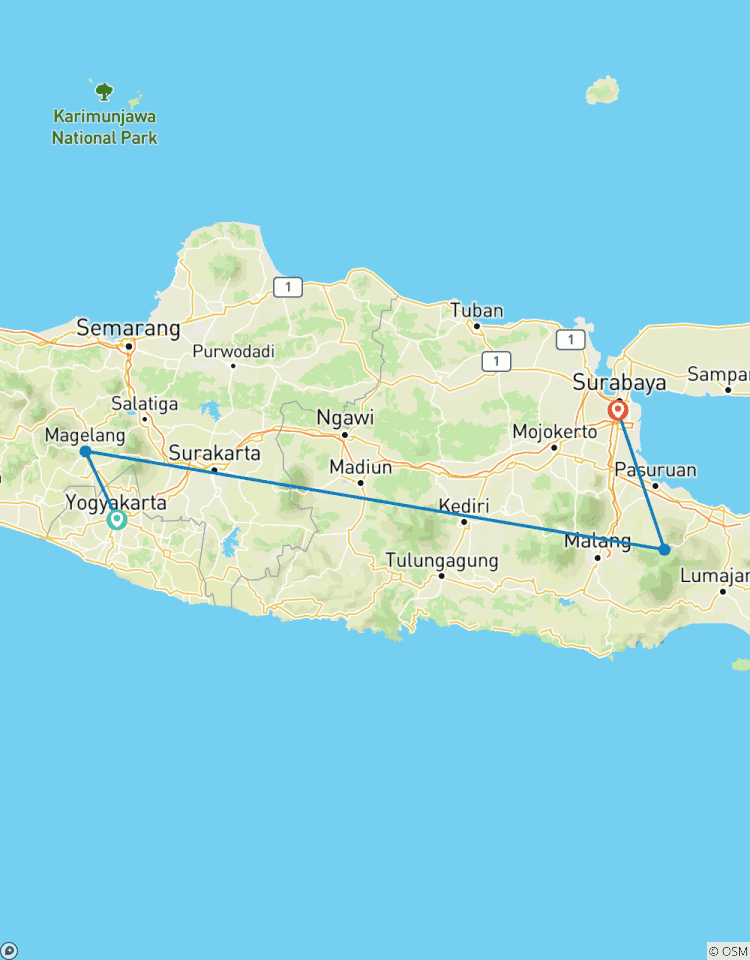 Klassisches Java: Borobudur & der Berg Bromo Rundreise