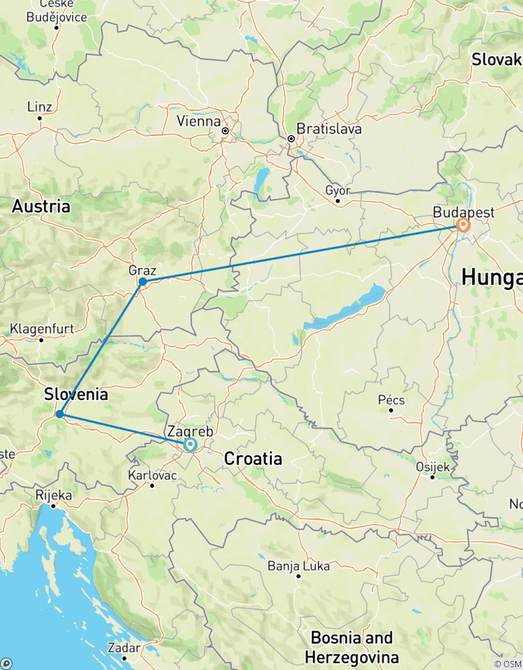 Christmas in Eastern Europe: Zagreb to Budapest Tour