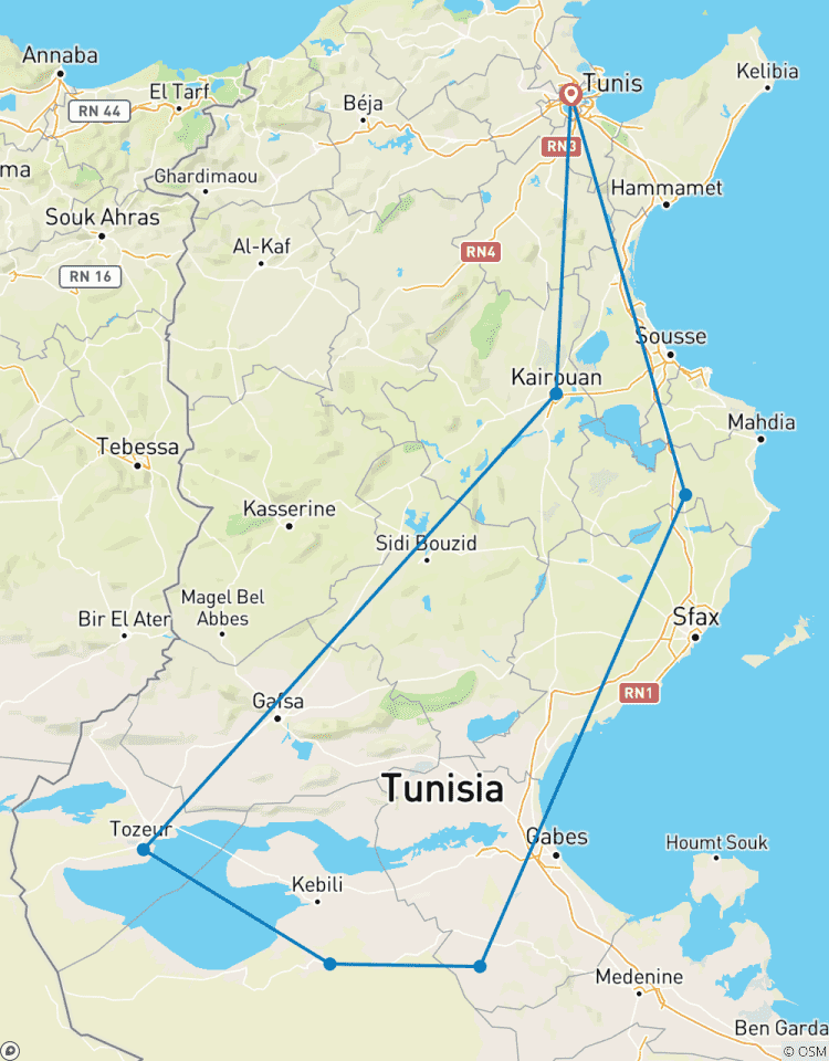 From Tunis Hammamet & Sousse to the desert : a 3 day Sahara adventure Tour