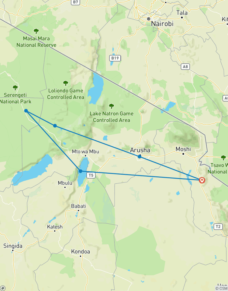 Tansania Wildlife & Wunder Safari - 6 Tage / 5 Nächte Rundreise