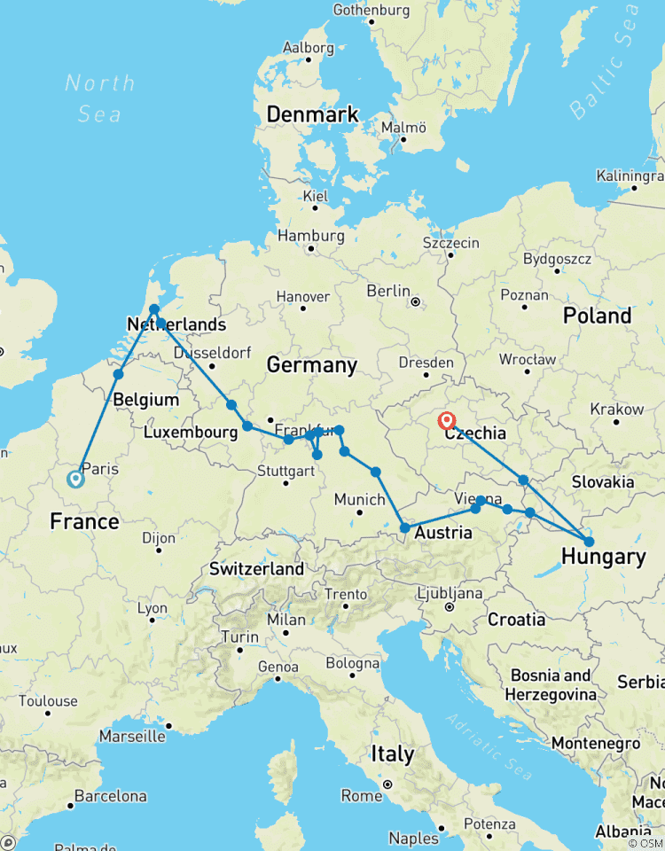 Circuito Magnífica Europa con Navidad y Nochevieja París → Praga (2026)