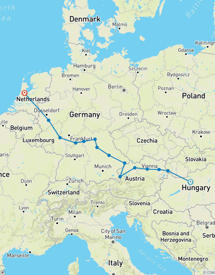 Wunderschönes Europa mit Weihnachten und Silvester Budapest → Amsterdam (2026) Rundreise