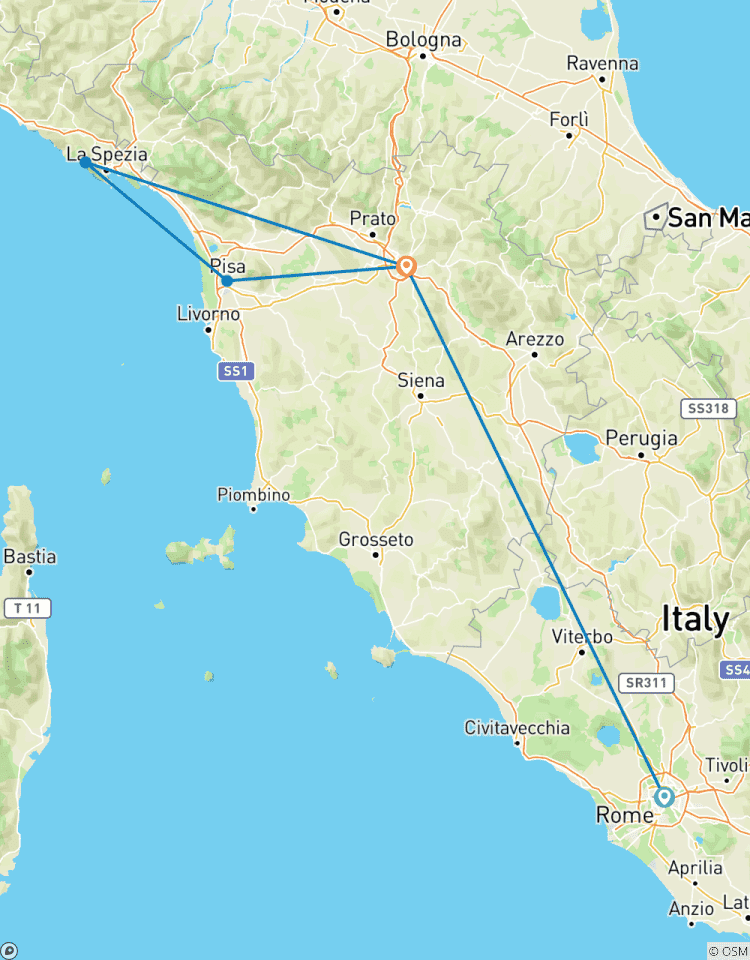 5 Day Rome And Florence By Train Including Pisa, Cinque Terre, Villa D’Este and Villa Adriana Tour