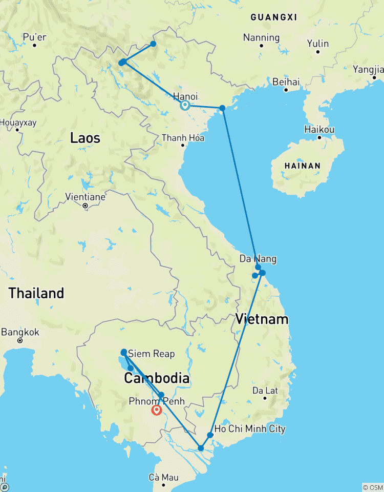 Het Indochina Panorama: Vietnam & Cambodja rondreis in 17 dagen-rondreis