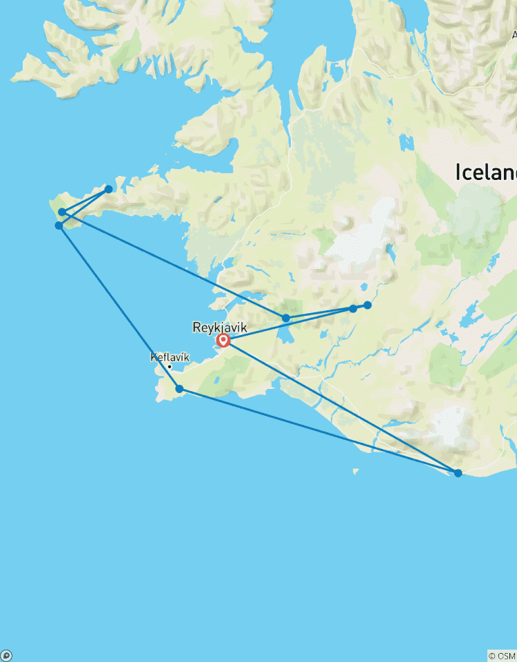 Die Magie des Goldenen Kreises, der Halbinsel Snaefellsnes & Jökulsárlón Rundreise