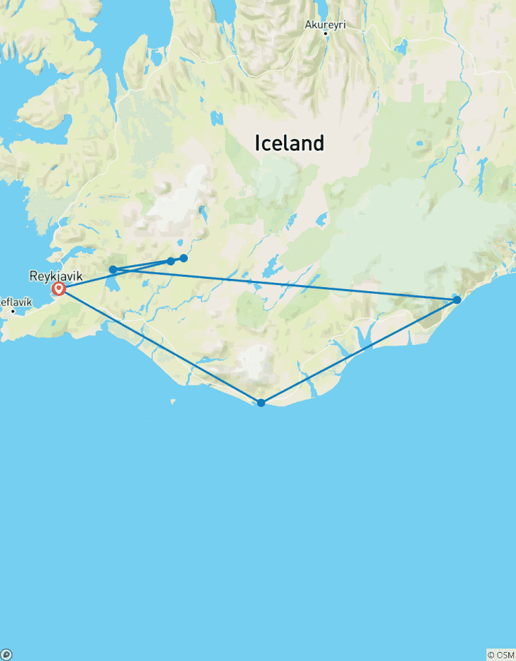 Golden Circle von Reykjavik aus & Blick auf Jökulsárlón Rundreise