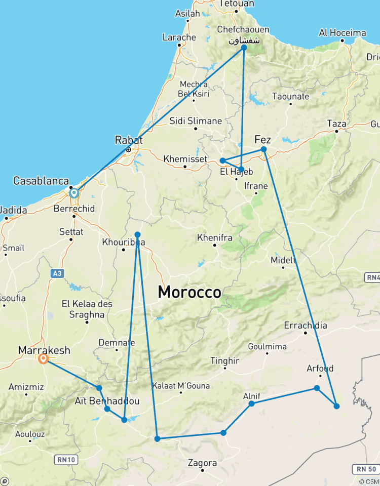 7-Day Morocco Tour: Imperial Cities & Sahara Desert Adventure (Private Tour with 4* Hotels) Tour