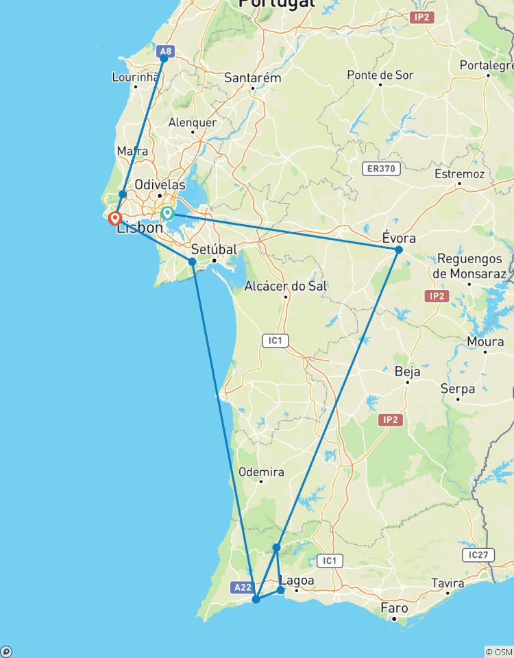 Sunny Portugal Lisbon, Alentejo, Algarve & Portuguese Riviera (Lisbon to Cascais) (2026) Tour