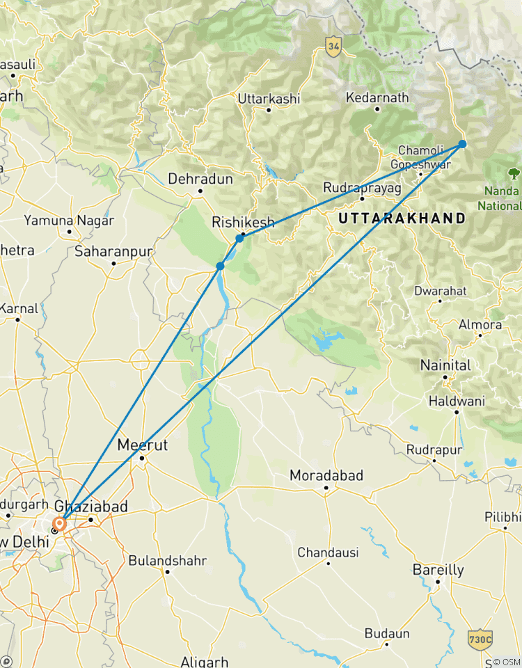 Avonturentocht door Rishikesh-rondreis