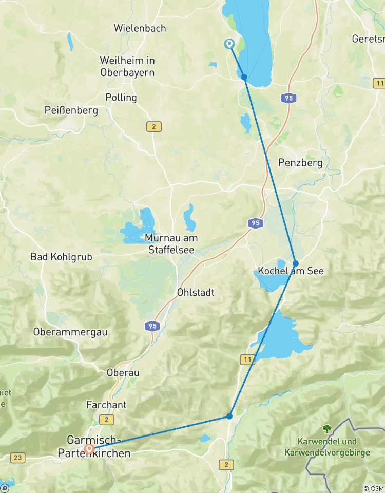 Circuito Del lago de Starnberg a Garmisch