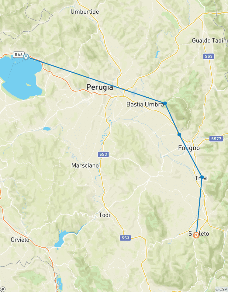 Circuito Umbría - El corazón verde de Italia