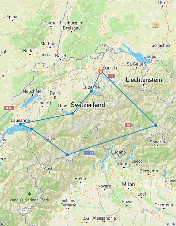 Grand Train Tour door Zwitserland - Ontdekkingsreis: join-in groepsreis-rondreis
