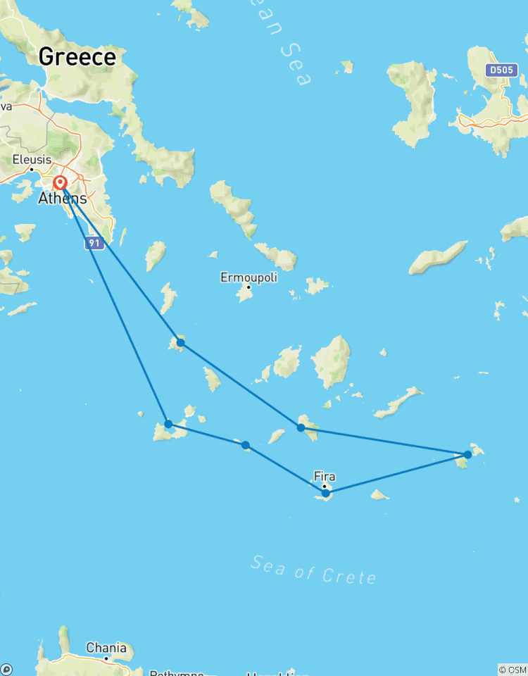 Southern Cyclades Sailing Cruise 2026 Tour