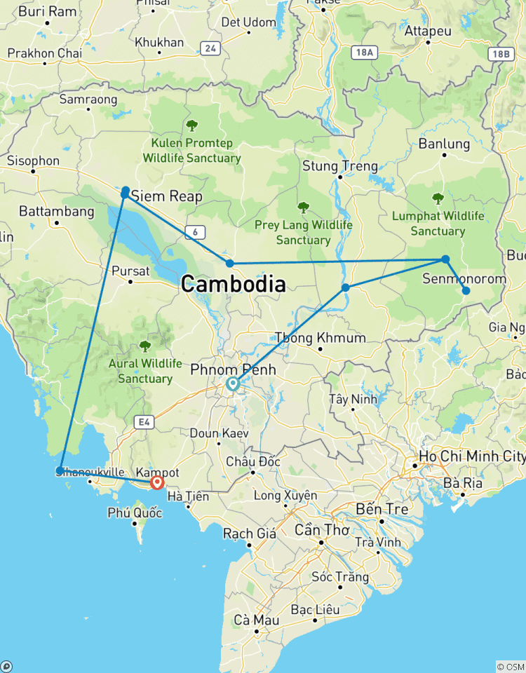 Cambodja gezinsverkenning in 16 dagen-rondreis