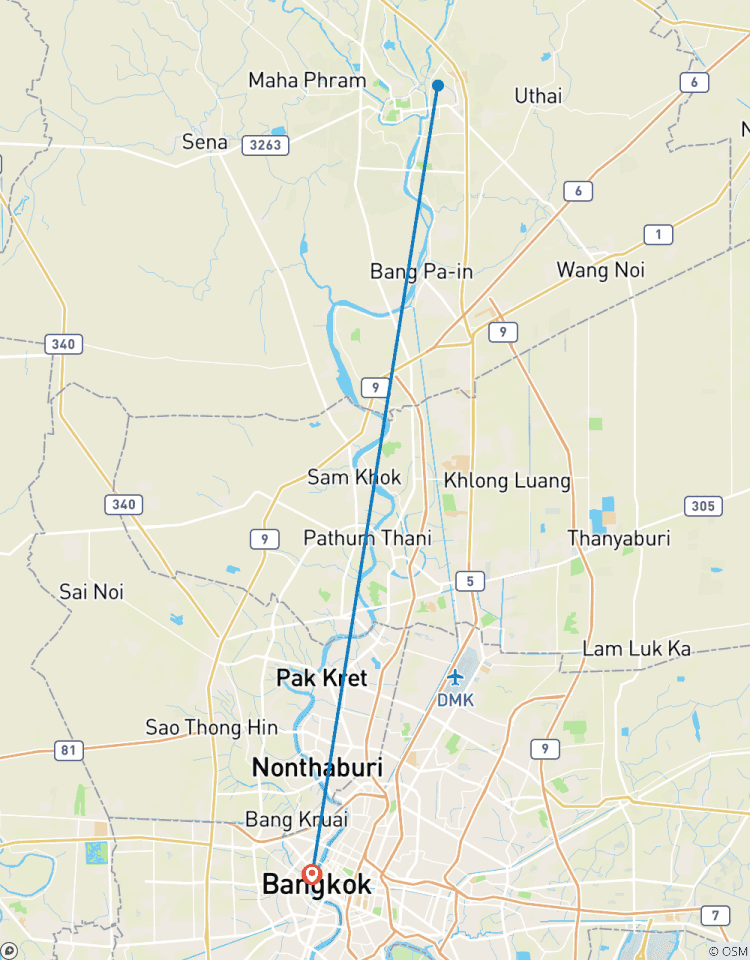 Circuit de 4 jours à Bangkok et Ayutthaya : Temples royaux, croisière fluviale et patrimoine thaïlandais circuit