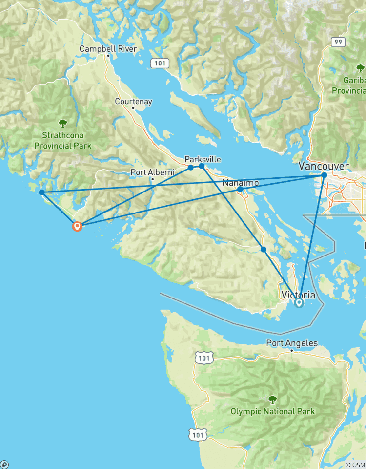 Explorer l\'île de Vancouver circuit