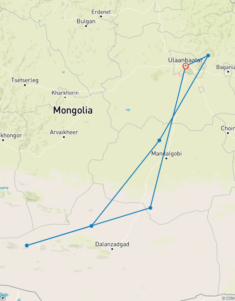 Gobi 7D 6N Rundreise