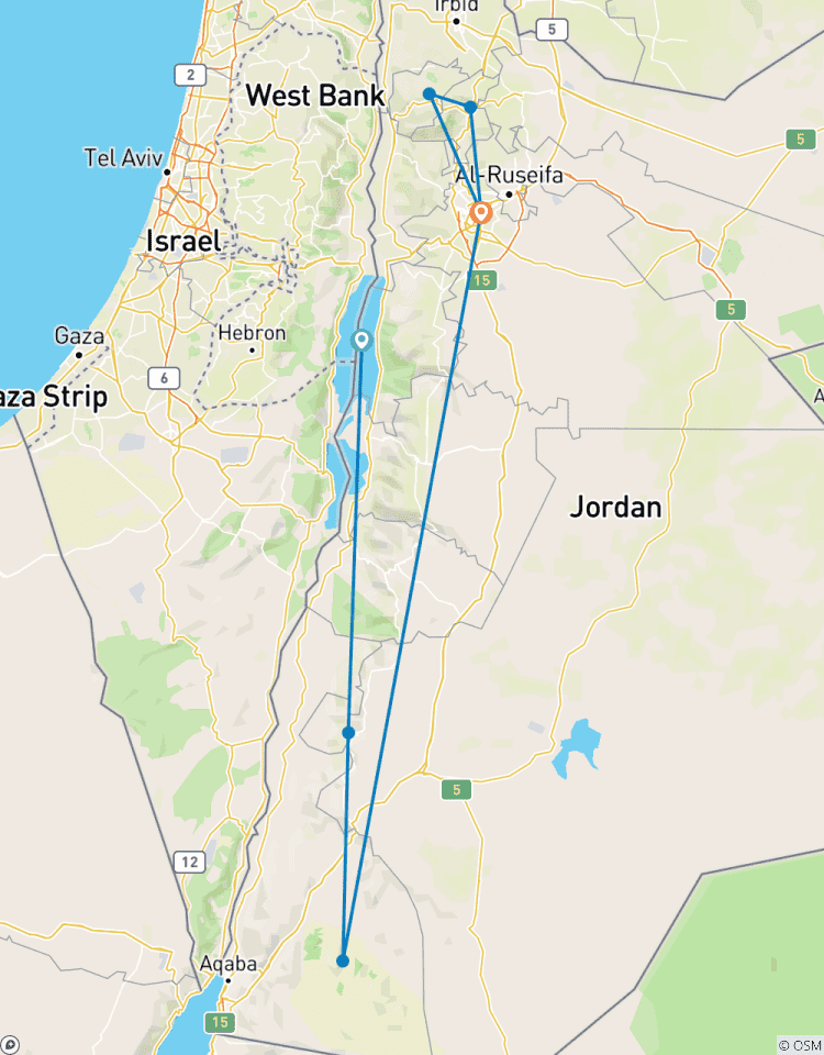 \"Le meilleur de la Jordanie : Petra, Wadi Rum et Amman en 5 jours\" circuit