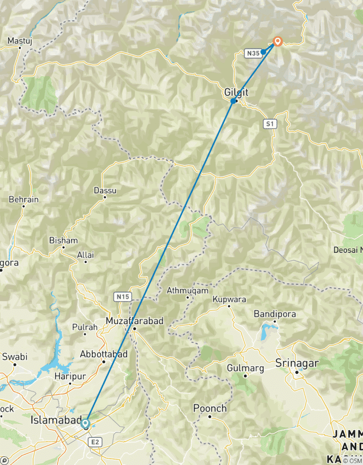 Circuito Travesía del Campo Base de Rakaposhi y Diran