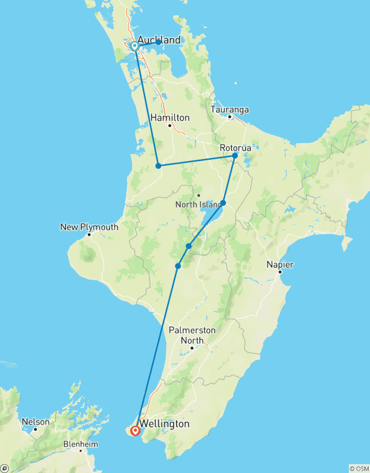 Circuito Premium isla Norte de Nueva Zelanda