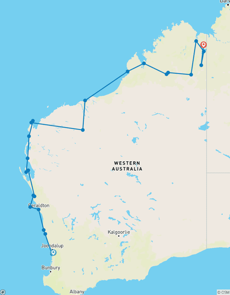 Perth nach Kununurra Überland Rundreise