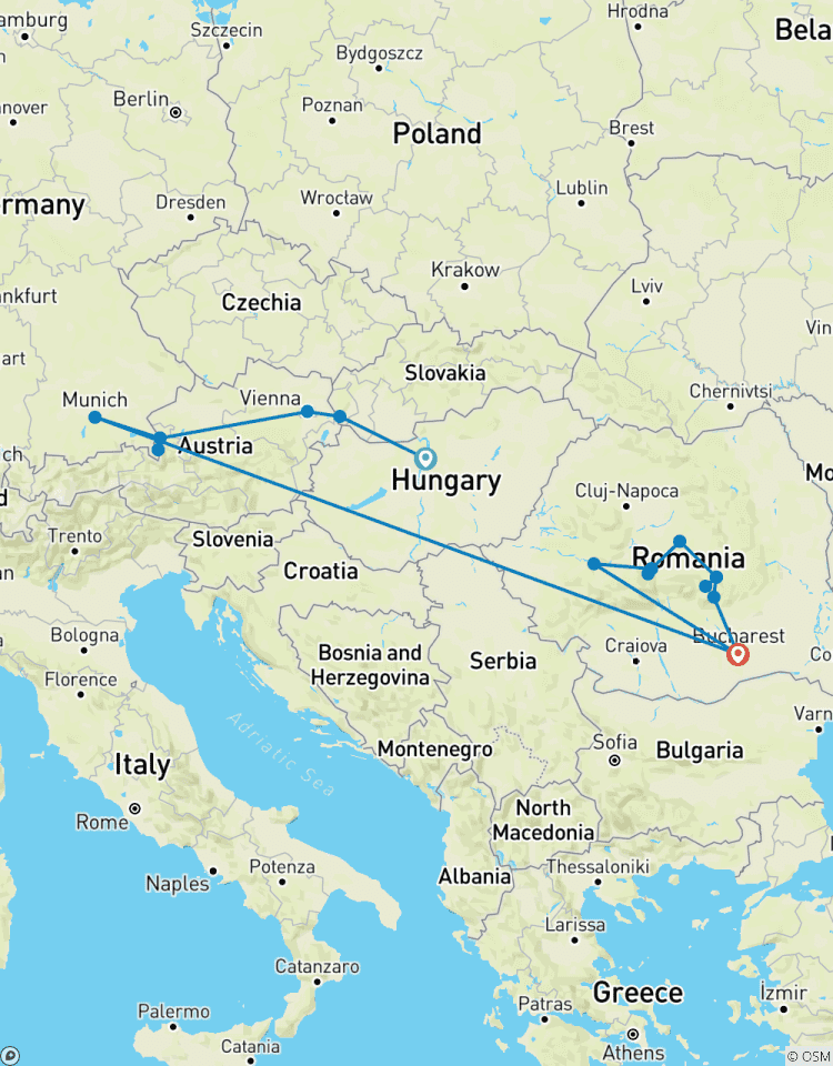 Les meilleurs marchés de Noël d\'Europe : de Budapest à Bucarest circuit