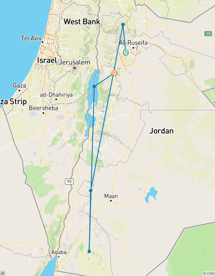 Circuito Leyendas de Jordania: De Petra al Mar Muerto