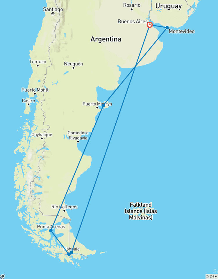 Fjords et glaciers du sud du Chili et de la Patagonie 2028 circuit