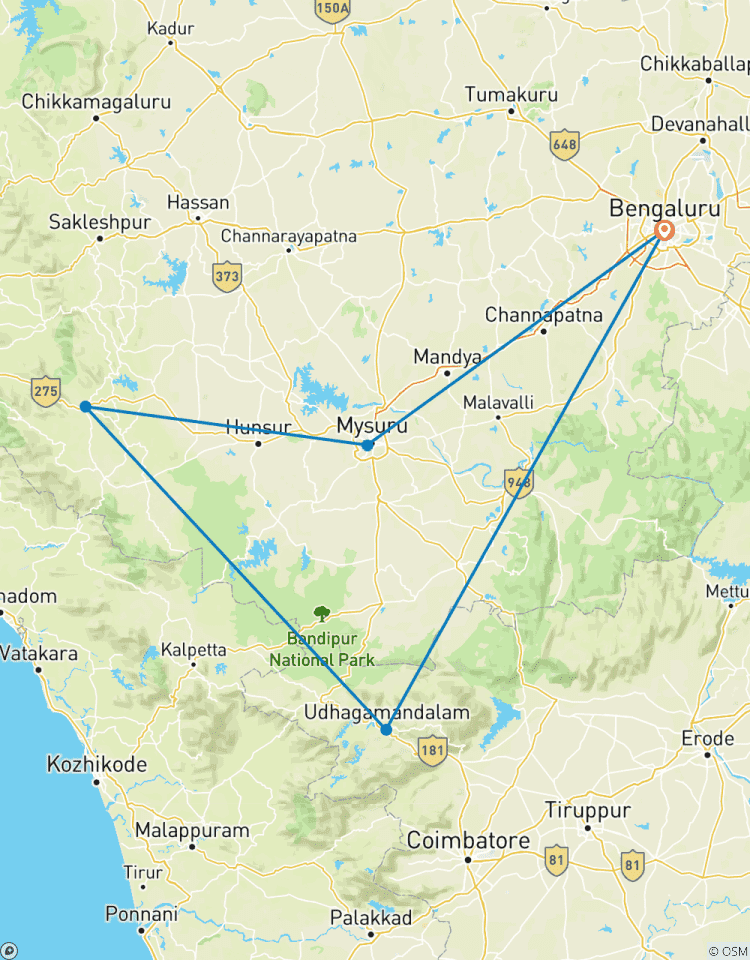 7 Days Glimpse Of South India Tour