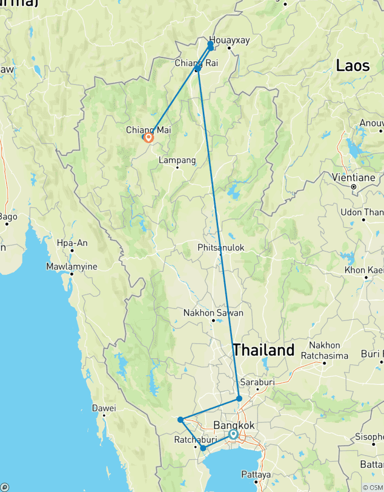Les points forts de la Thaïlande en 10 jours : Bangkok, Ayutthaya, Chiang Rai et Chiang Mai circuit