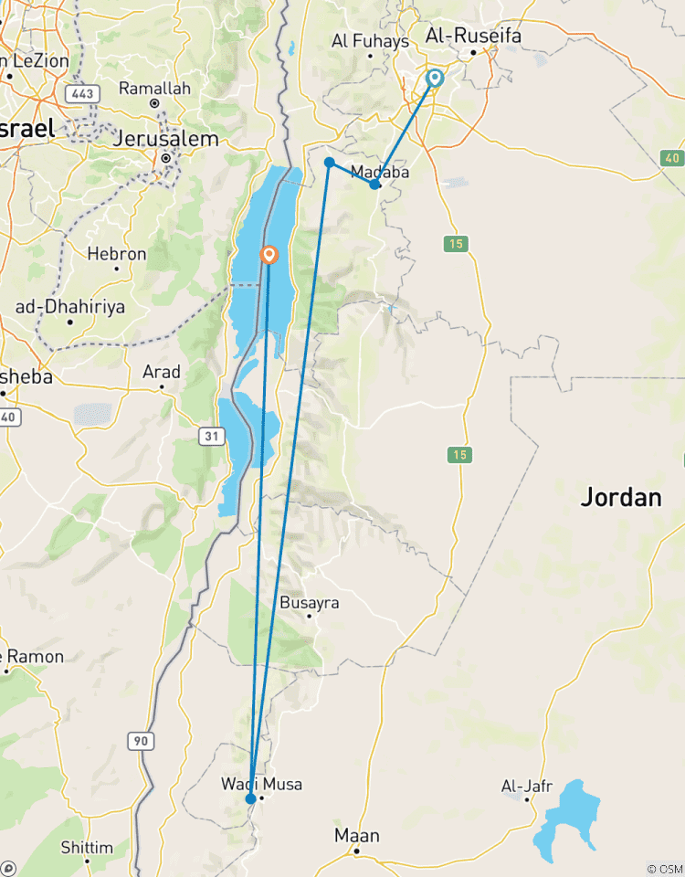 Voyage en Jordanie : 4 jours d\'escapade patrimoniale et curative (Amman, Petra et Mer Morte) circuit