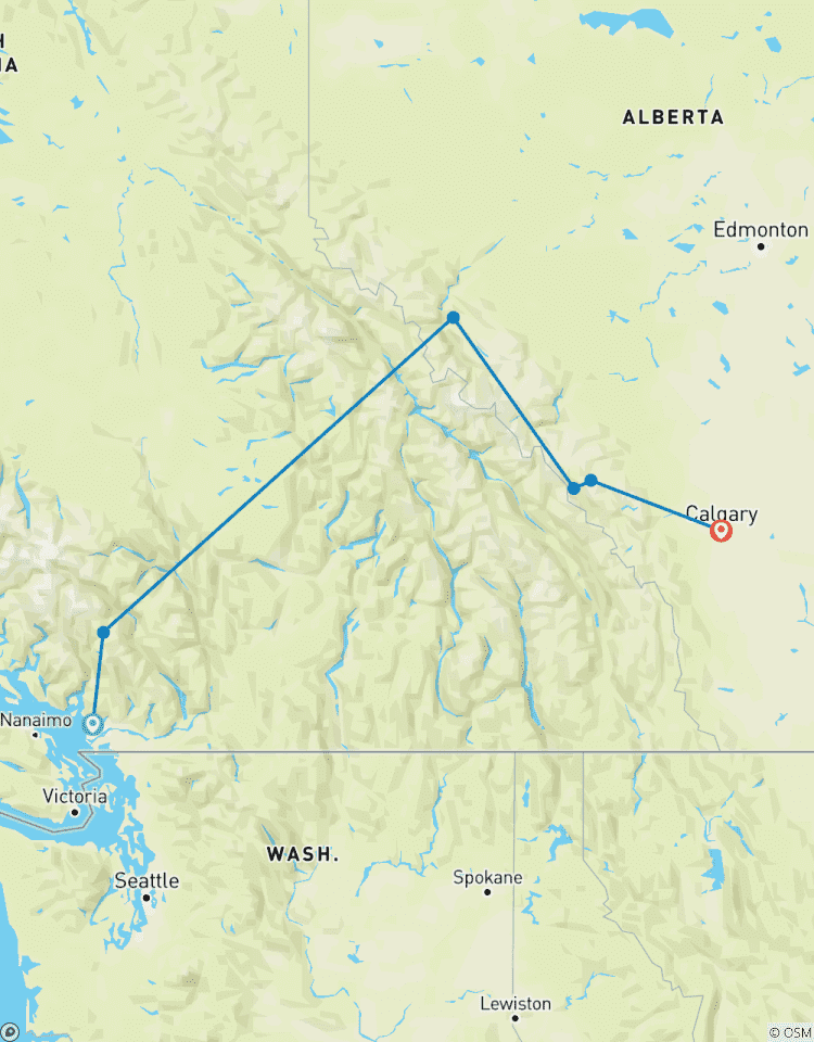 Die Zwölf Tage von Weihnachten Vancouver → Calgary Rundreise