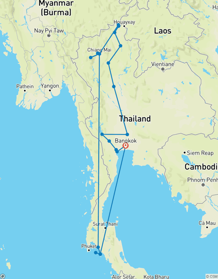 La Thaïlande en profondeur : Un voyage de 16 jours du cœur historique au bonheur insulaire circuit