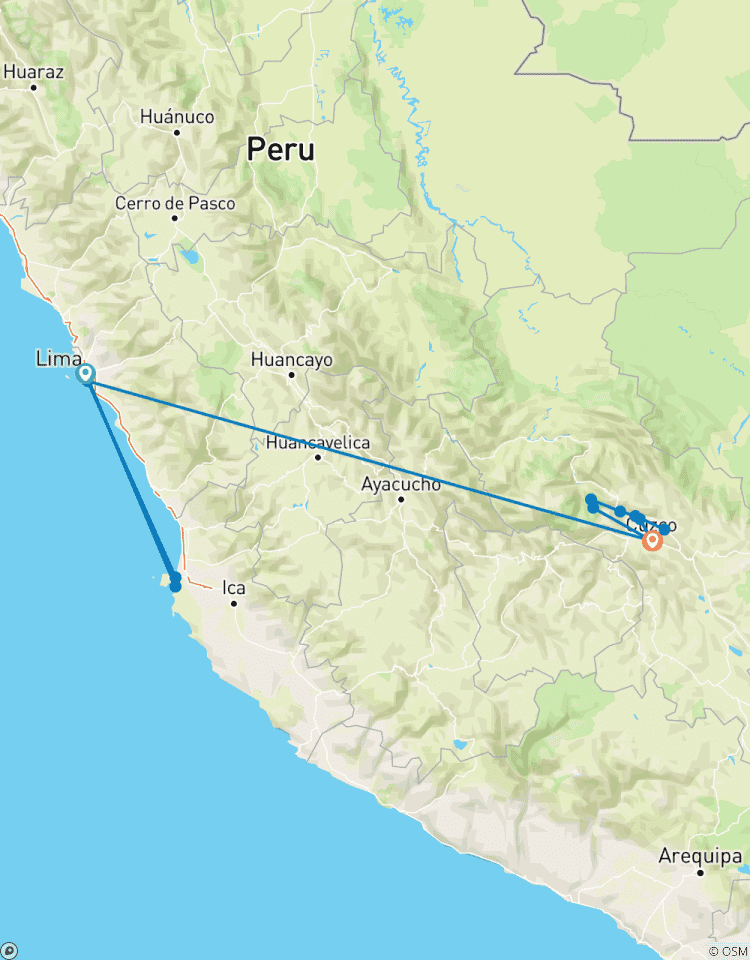 7 jours Lima, Nazca et Machu Picchu circuit