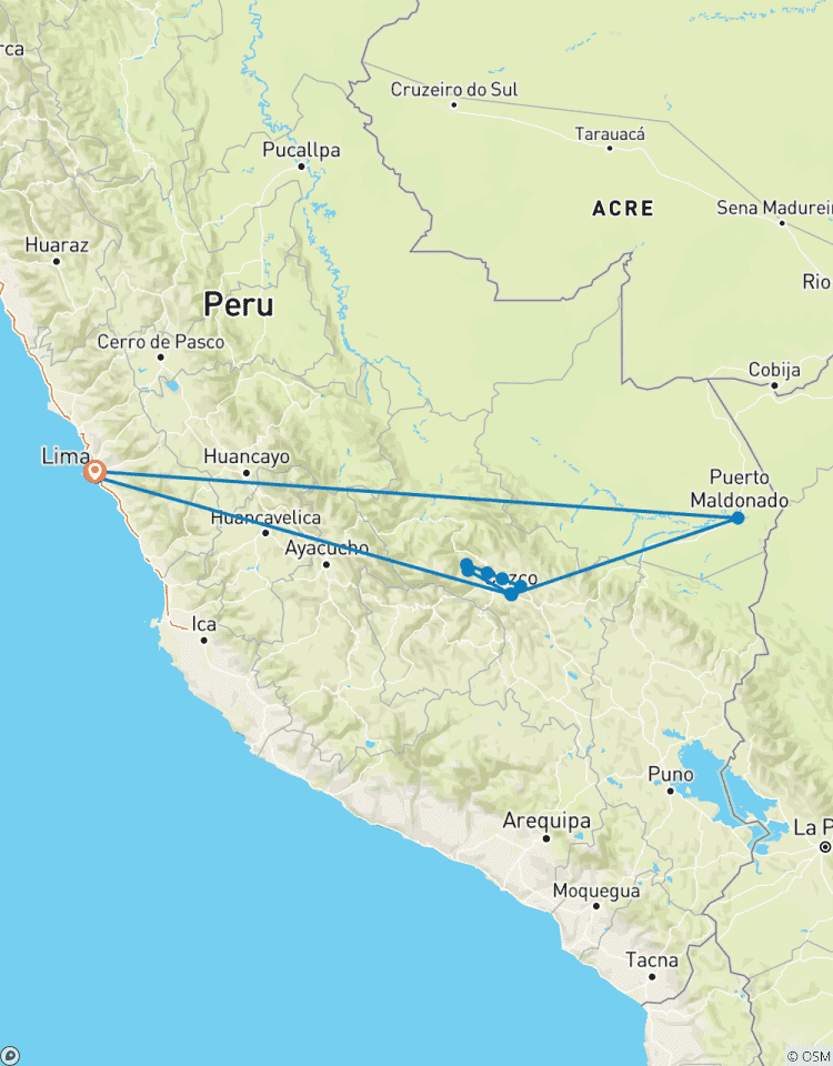 9 Days Peru’s Treasures: Machu Picchu & Rainforest Tour