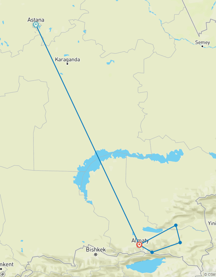 Maßgeschneiderte 10 Tage e Kasachstan-Rundreise, alles inkl. & tägliche Starts Privat Rundreise