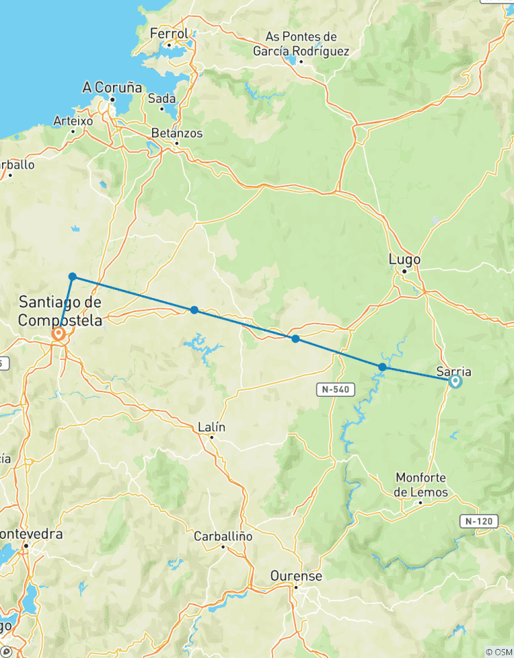 Camino de Santiago · Way of St. James · French Way · From Sarria to Santiago de Compostela Tour