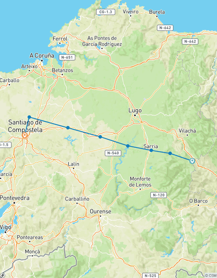Camino de Santiago · Way of St. James · French Way · From O Cebreiro to Santiago de Compostela Tour