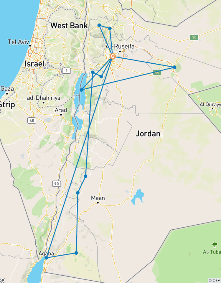 Circuito Jordania ida y vuelta con baño en el Mar Rojo