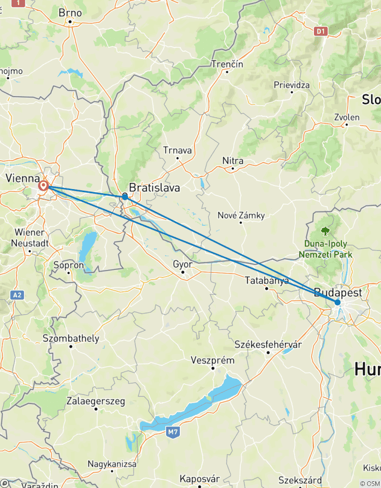 Circuito Capitales del Danubio - crucero puerto a puerto