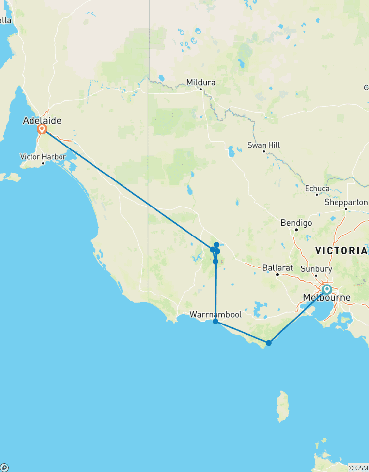 3 Day Melbourne to Adelaide Overland Adventure Tour (Accommodated) Tour